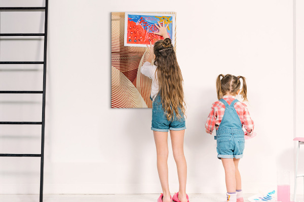 Magnetická popisovateľná tabuľa Moderná tabuľa na poznámky a fotografie