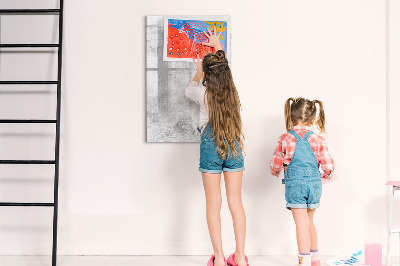 Magnetická popisovateľná tabuľa Moderná tabuľa na poznámky a fotografie