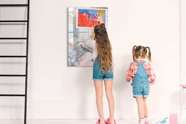Magnetická popisovateľná tabuľa Štýlová tabuľa na poznámky a fotografie