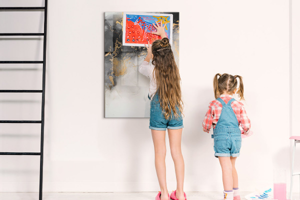Magnetická popisovateľná tabuľa Moderná tabuľa na poznámky a fotografie