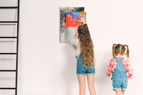 Magnetická popisovateľná tabuľa Moderná tabuľa na poznámky a fotografie