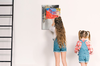 Magnetická popisovateľná tabuľa Moderná tabuľa na poznámky a fotografie