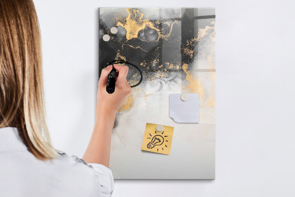 Magnetická popisovateľná tabuľa Moderná tabuľa na poznámky a fotografie