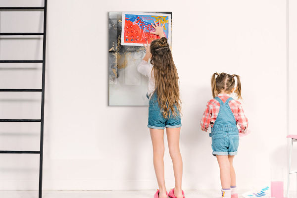 Magnetická popisovateľná tabuľa Moderná tabuľa na poznámky a fotografie