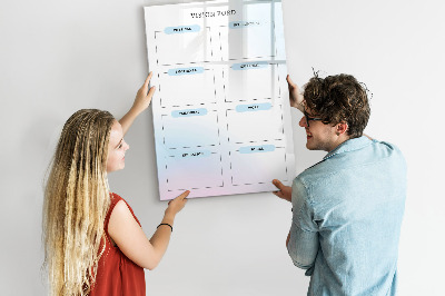 Kresliaca magnetická tabuľa Nástenka vízií pre osobné ciele