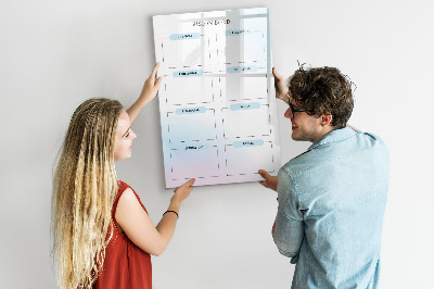 Kresliaca magnetická tabuľa Nástenka vízií pre osobné ciele