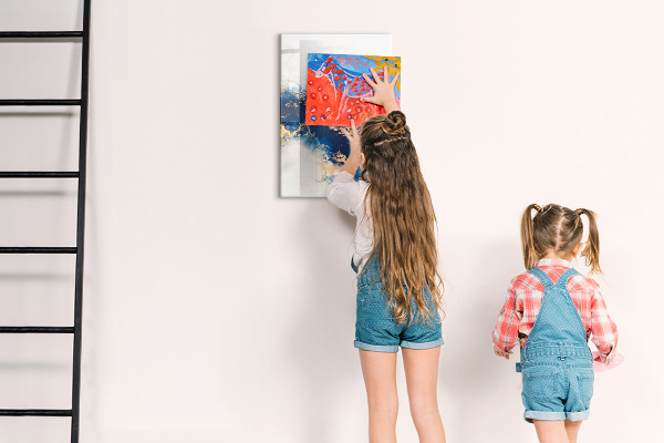 Magnetická popisovateľná tabuľa Štýlová tabuľa na poznámky a fotografie