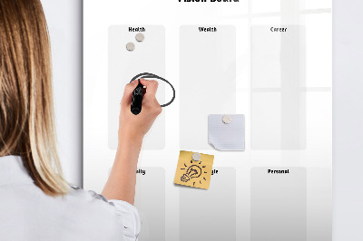 Magnetická popisovateľná tabuľa Nástenka vízií pre životné ciele
