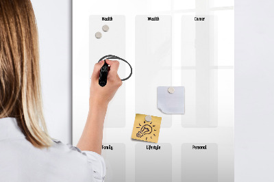 Magnetická popisovateľná tabuľa Nástenka vízií pre životné ciele