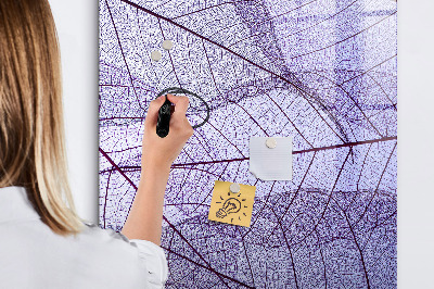 Kresliaca magnetická tabuľa Magnetická tabuľa so vzorom listov