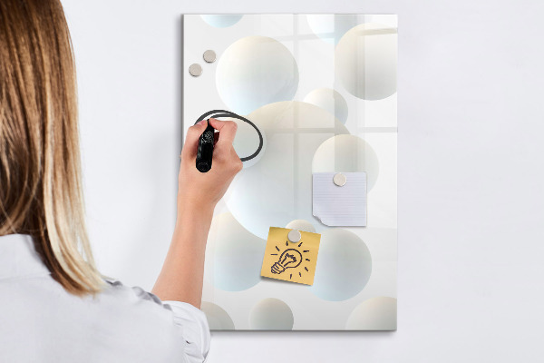 Magnetická popisovateľná tabuľa Praktická tabuľa na poznámky a fotografie