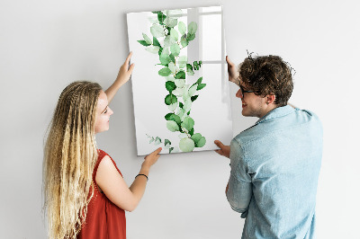 Magnetická popisovateľná tabuľa Zelený motív s priestorom na fotografie