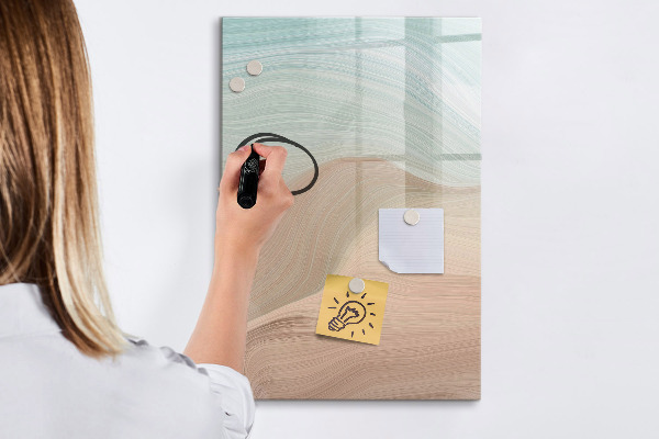Magnetická popisovateľná tabuľa Farebná tabuľa na poznámky a fotografie