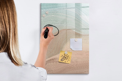 Magnetická popisovateľná tabuľa Farebná tabuľa na poznámky a fotografie