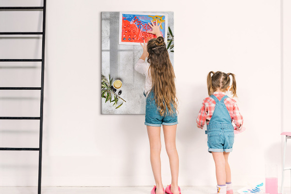 Magnetická popisovateľná tabuľa Moderná tabuľa na poznámky a fotografie