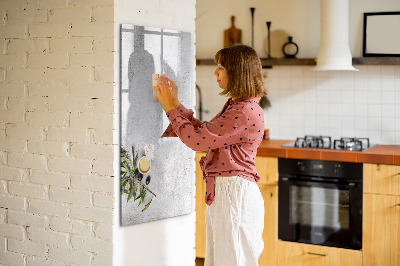 Magnetická popisovateľná tabuľa Moderná tabuľa na poznámky a fotografie