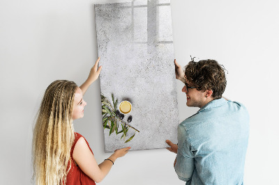 Magnetická popisovateľná tabuľa Moderná tabuľa na poznámky a fotografie