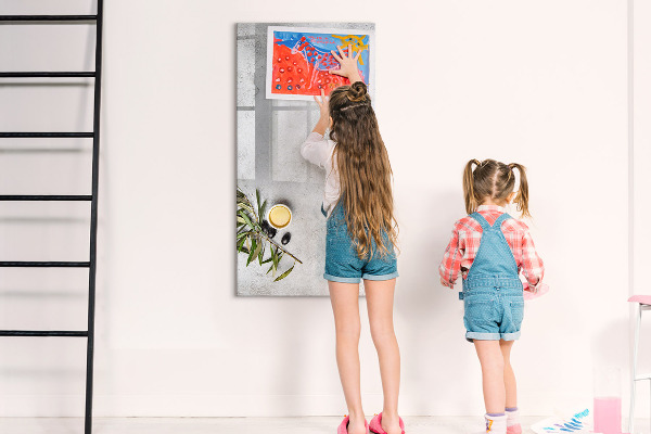 Magnetická popisovateľná tabuľa Moderná tabuľa na poznámky a fotografie