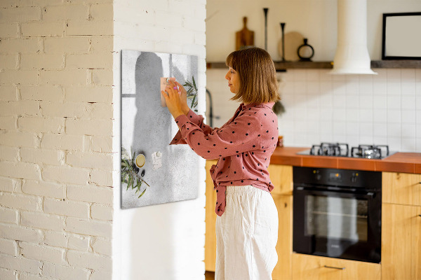 Magnetická popisovateľná tabuľa Moderná tabuľa na poznámky a fotografie