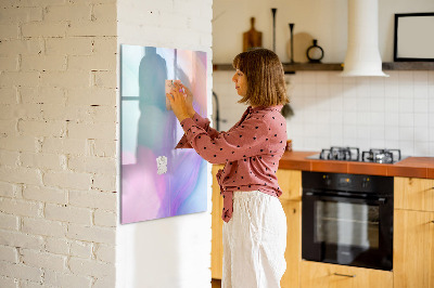 Magnetická popisovateľná tabuľa Farebná tabuľa na poznámky a fotografie