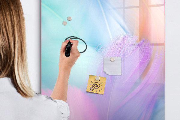 Magnetická popisovateľná tabuľa Farebná tabuľa na poznámky a fotografie