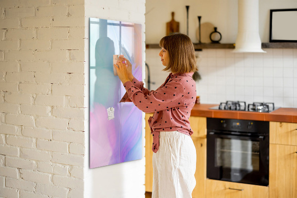 Magnetická popisovateľná tabuľa Farebná tabuľa na poznámky a fotografie