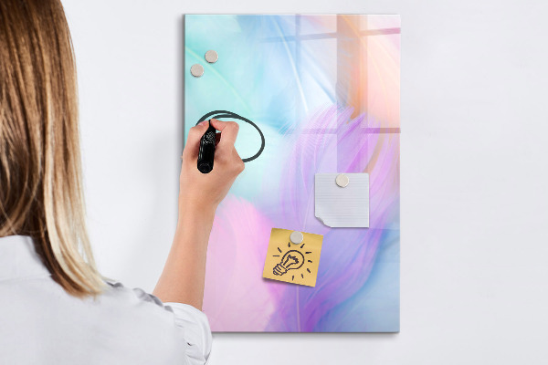 Magnetická popisovateľná tabuľa Farebná tabuľa na poznámky a fotografie