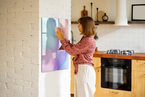 Magnetická popisovateľná tabuľa Farebná tabuľa na poznámky a fotografie