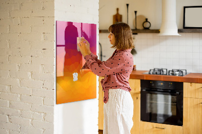Magnetická popisovateľná tabuľa Farebná tabuľa na poznámky a fotografie
