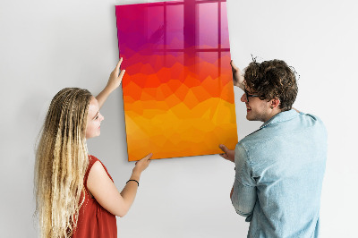 Magnetická popisovateľná tabuľa Farebná tabuľa na poznámky a fotografie