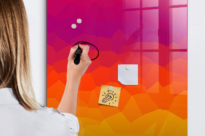 Magnetická popisovateľná tabuľa Farebná tabuľa na poznámky a fotografie