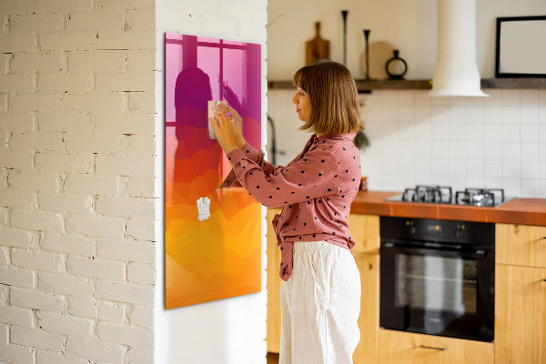 Magnetická popisovateľná tabuľa Farebná tabuľa na poznámky a fotografie