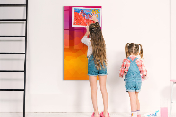 Magnetická popisovateľná tabuľa Farebná tabuľa na poznámky a fotografie