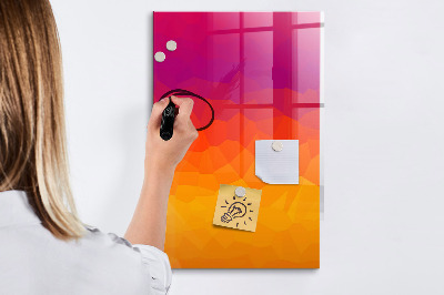 Magnetická popisovateľná tabuľa Farebná tabuľa na poznámky a fotografie