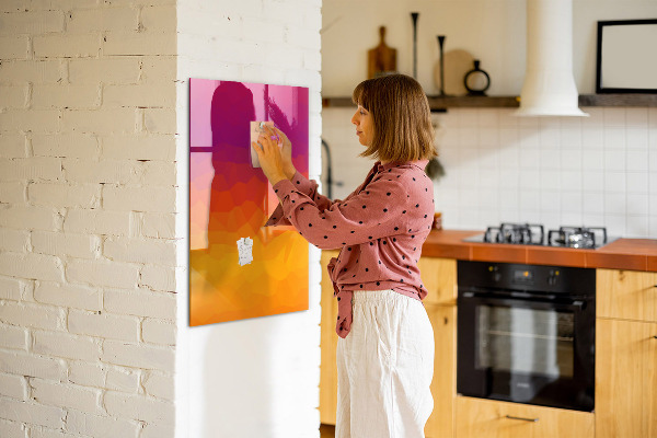 Magnetická popisovateľná tabuľa Farebná tabuľa na poznámky a fotografie