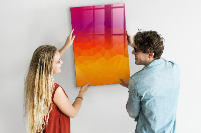 Magnetická popisovateľná tabuľa Farebná tabuľa na poznámky a fotografie