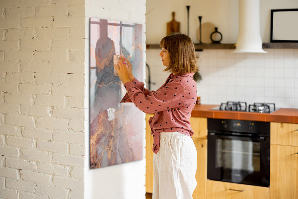Magnetická popisovateľná tabuľa Štýlová tabuľa na poznámky a fotografie