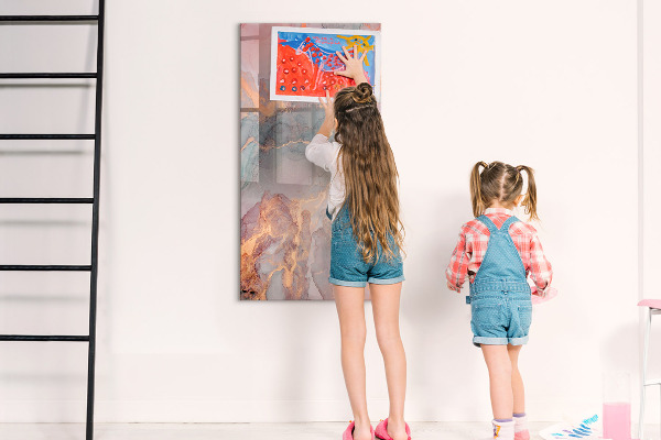 Magnetická popisovateľná tabuľa Štýlová tabuľa na poznámky a fotografie