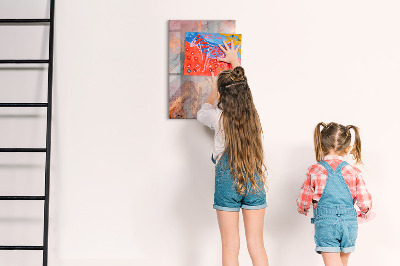 Magnetická popisovateľná tabuľa Štýlová tabuľa na poznámky a fotografie