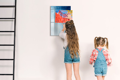 Magnetická popisovateľná tabuľa Magnetická tabuľa na fotografie a poznámky