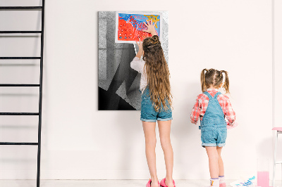 Magnetická popisovateľná tabuľa Moderná tabuľa na zobrazovanie fotografií