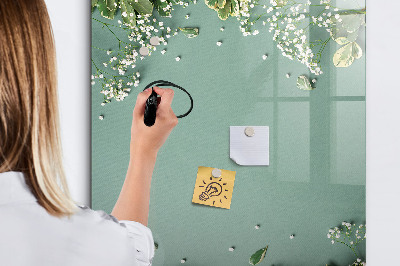Magnetická popisovateľná tabuľa Kreatívne miesto pre spomienky a fotografie