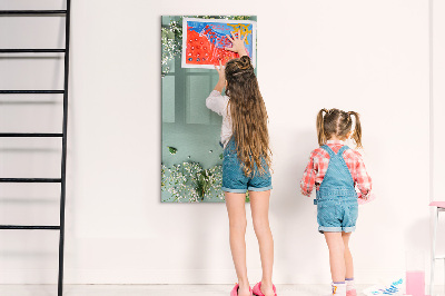 Magnetická popisovateľná tabuľa Kreatívne miesto pre spomienky a fotografie
