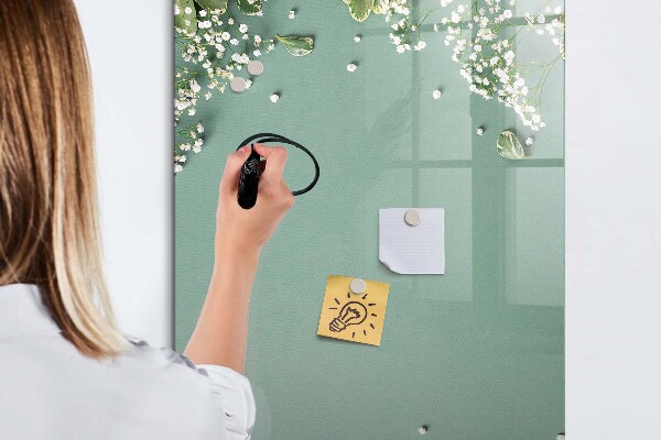 Magnetická popisovateľná tabuľa Kreatívne miesto pre spomienky a fotografie