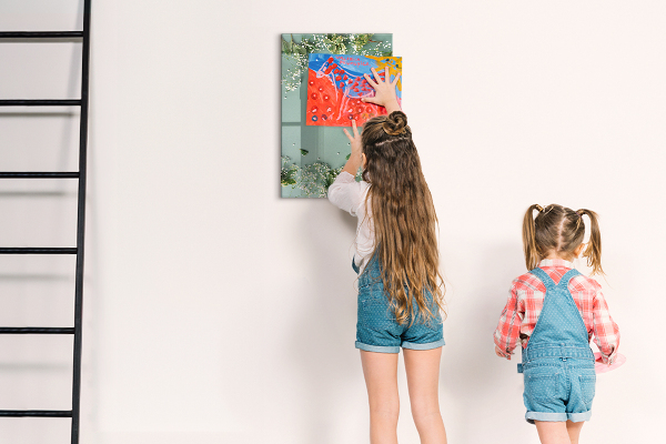 Magnetická popisovateľná tabuľa Kreatívne miesto pre spomienky a fotografie