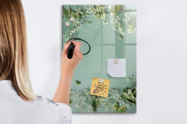Magnetická popisovateľná tabuľa Kreatívne miesto pre spomienky a fotografie