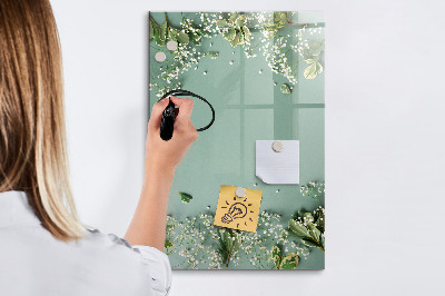 Magnetická popisovateľná tabuľa Kreatívne miesto pre spomienky a fotografie
