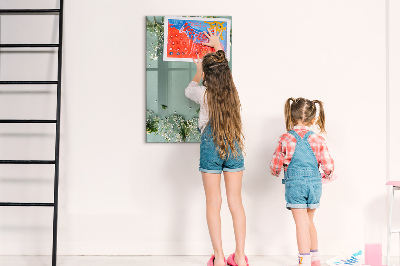 Magnetická popisovateľná tabuľa Kreatívne miesto pre spomienky a fotografie