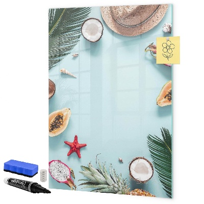 Kresliaca magnetická tabuľa Letné spomienky v tropickom štýle