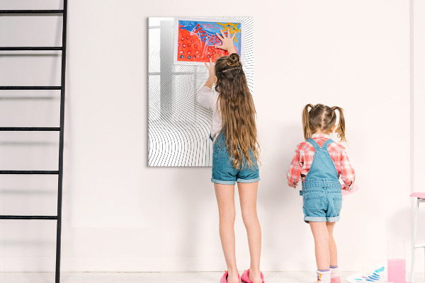Magnetická popisovateľná tabuľa Zrkadlo s miestom na fotografie
